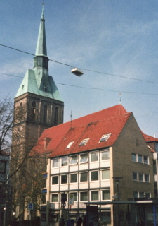 Foto vom Turm von St. Andreas in Hildesheim