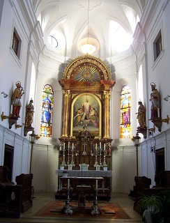 Foto vom Altar in St. Alban in Stillnau