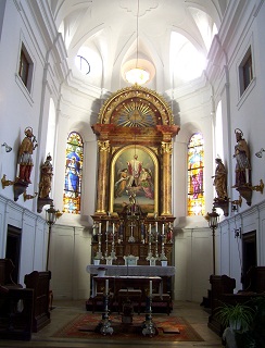 Foto vom Altar in St. Alban in Stillnau