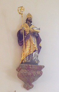 Foto der Ulrichsfigur in St. Leonhard in Baumgarten