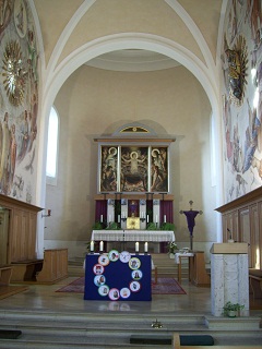 Foto vom Altar in St. Vitus in Glött