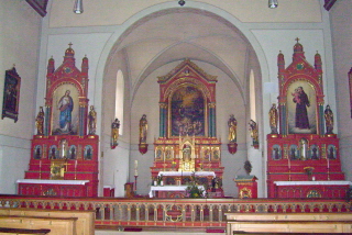 Foto vom altarraum in St. Josef in Immenstadt