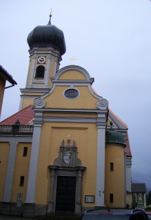 Foto vom Portal von St. Nikolaus in Immenstadt