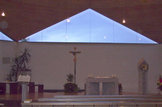 Foto vom Altarraum in St. Georg und Mauritius in Seifriedsberg