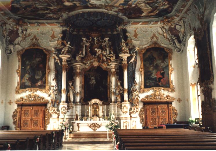 Foto vom Altar in Maria de Victoria