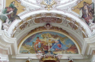 Foto vom Altarfresko im Dom St. Jakob in Innsbruck