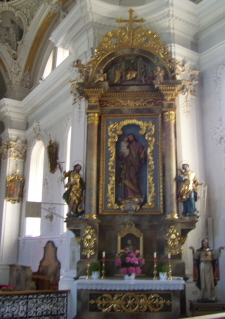 Foto vom Josefsaltar in St. Nikolaus in Grins