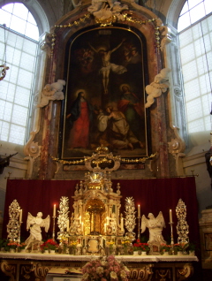 Foto vom Hochaltar in der Hofkirche in Innsbruck