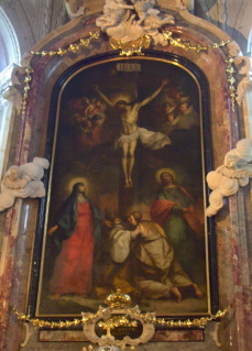 Foto vom Hochaltargemälde in der Hofkirche in Innsbruck
