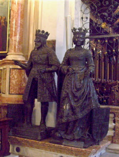 Foto vom Kaiserpaar in der Hofkirche in Innsbruck