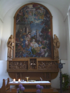 Foto vom Altar in der Kapuzinerkirche in Innsbruck