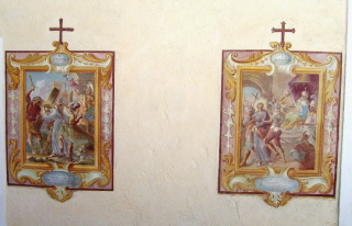 Foto vom Kreuzweg an St. Wolfgang in Schalders