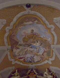 Foto vom Chorfresko in der Servitenkirche in Innsbruck