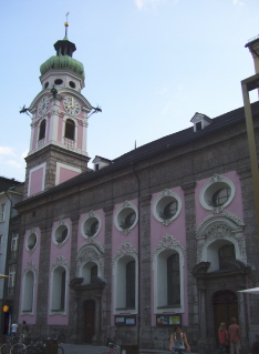 Foto der Spitalskirche in Innsbruck