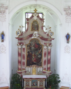 Foto vom Altar der St. Elisabethkirche in Sterzing