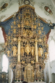 Foto vom Hochaltar der Stiftskirche in Stams