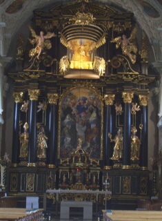 Foto vom Hochaltar der Stiftskirche Wilten in Innsbruck