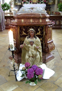 Foto der Muttergottes in St. Marinus und Anian in Wilparting