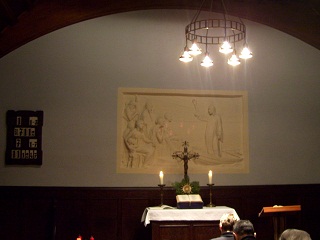 Foto vom Altar der Christuskirche in Karlsruhe