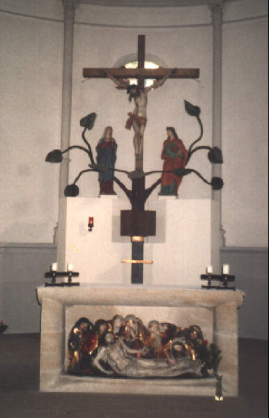 Foto vom Altar in Heilig-Kreuz in Kaufbeuren
