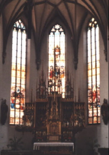 Foto vom Altar in St. Martin in Kaufbeuren