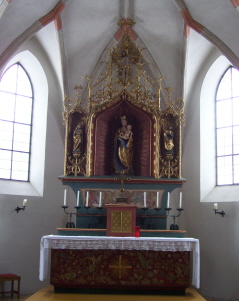 Foto vom Altar in St. Thomas in Hirschzell