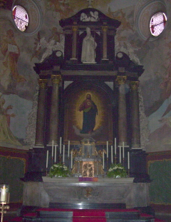 Foto vom Altar in St. Maximin in Koblenz