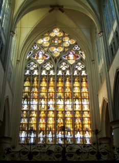Foto vom Westfenster im Altenberger Dom