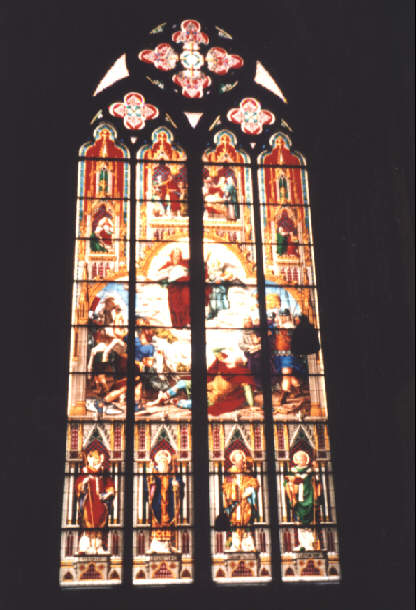 Foto eines Chorfensters im Kölner dom