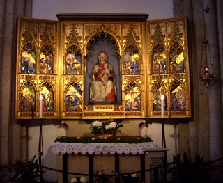 Foto vom Muttergottesaltar in St. Aposteln in Köln