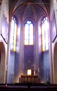 Foto vom Altarraum in St. Maria Lyskirchen in Köln
