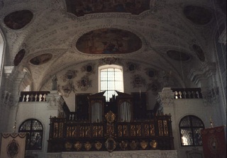 Foto der Orgel in St. Johannes Baptist in Edelstetten