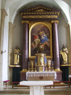 Foto vom Altar in St. Vitus in Kufstein