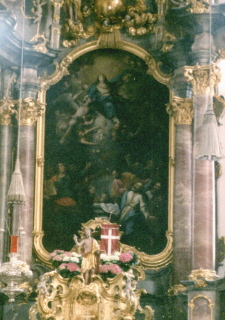 Foto vom Altarblatt in Mariä Himmelfahrt in Aichach