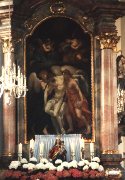 Foto vom linken Seitenaltar in St. Ulrich und Afra in Todtenweis