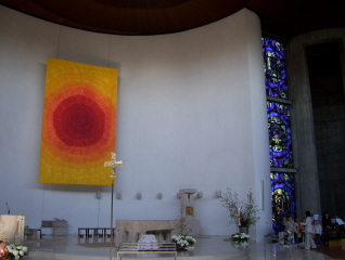 Foto vom Altar in Herz Mariä in Diedorf