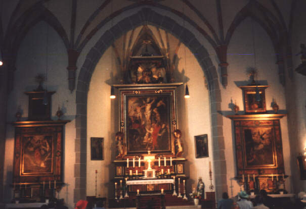Foto vom altar in St. Felizitas in Bobingen