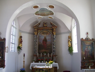 Foto vom Altar in St. Jakobus in Unternefsried