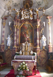 Foto vom Altar in St. Stephan in Häder