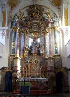 Foto vom Altar in Unsere Liebe Frau in Bobingen