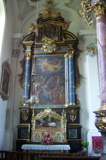 Foto vom linken Seitenaltar in St. Michael in Violau