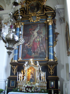 Foto vom rechten Seitenaltar in St. Michael in Violau