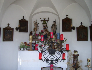 Foto vom Altar der Weiherhofkapelle