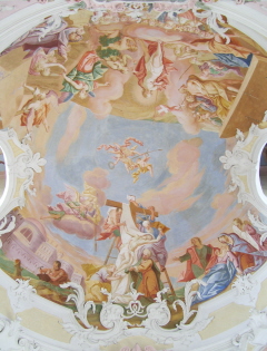 Foto vom Fresko der Kapelle Zur Schmerzhaften Muttergottes in Schwabmünchen