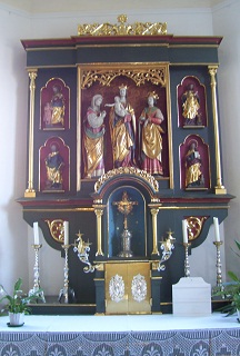 Foto vom Choraltar in St. Nikolaus in Zusamzell