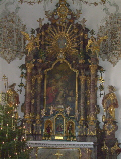 Foto vom Margaretenaltar in Kloster Maria Medingen