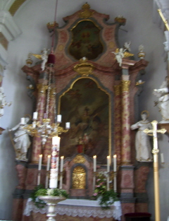 Foto vom Hochaltar in St. Michael in Osterbuch