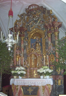 Foto vom Altar in St. Josef in Baiersfeld