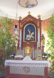 Foto vom Altar in St. Georg in Hafenreut