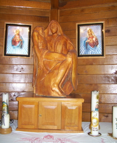 Foto vom Altar der Heidebrünnlkapelle bei Kaisheim
